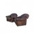 Late 20th Century Late 20th Century Slouchy Overstuffed Leather Lounge Chairs in Chocolate Brown - Pair For Sale - Image 5 of 18