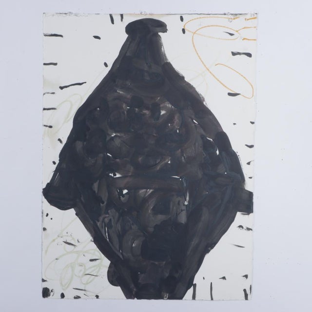 Gary Komarin, New York, Conneticut (b. 1951), Abstract "Vessel" Acrylic on Paper framed under Plexiglass. Gary Komarin...