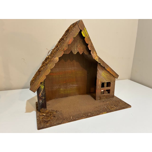 Late 20th Century Italian Christmas Nativity Set Music Box "Silent Night" For Sale - Image 5 of 9