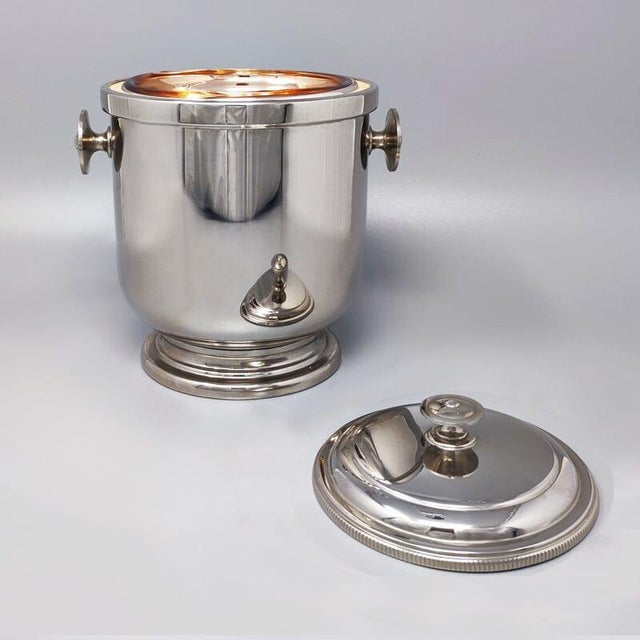 1960s Ice Bucket in Stainless Steel from Macabo, Italy, 1960s For Sale - Image 5 of 7