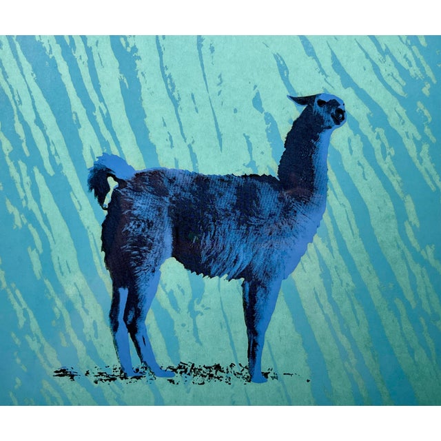 1977 Limited Edition (12/20) Lithograph "Salvador Dali Llama" by Joan Schwartz Signed, Embossed Aprox. dimensions: 14"H x...