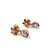 Early 21st Century Bochic "Orient" Vintage Amethyst & Rose Rodorite Earrings -18K Gold & Silver For Sale - Image 5 of 18