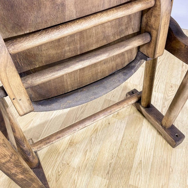 Wooden Four-Seat Cinema Bench, Italy, 1950s For Sale - Image 14 of 18