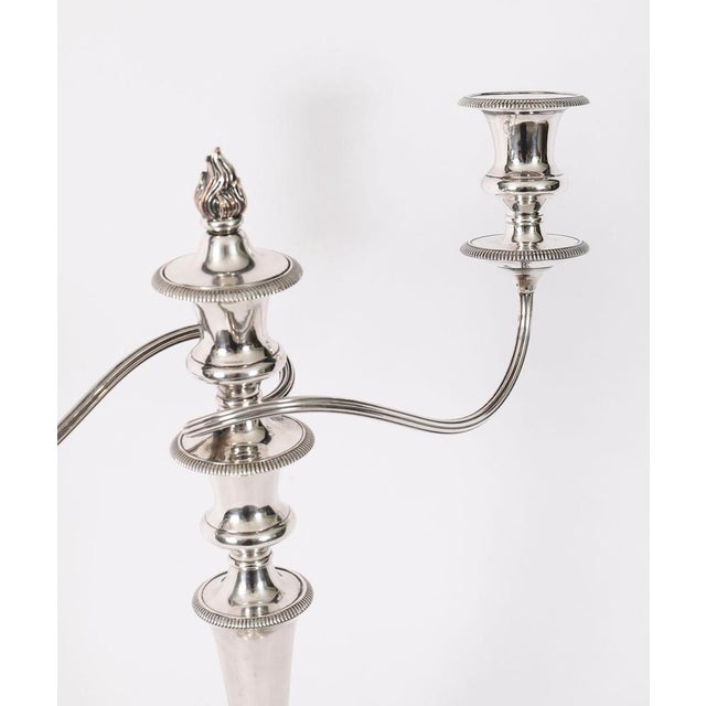 Antique Victorian Three Light Candelabra from Garrard & Co, 1880, Set of 2 For Sale - Image 6 of 18
