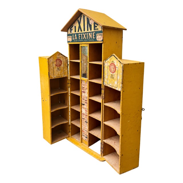 French La Fixine Advertising Shop Display Cabinet, 1920s For Sale