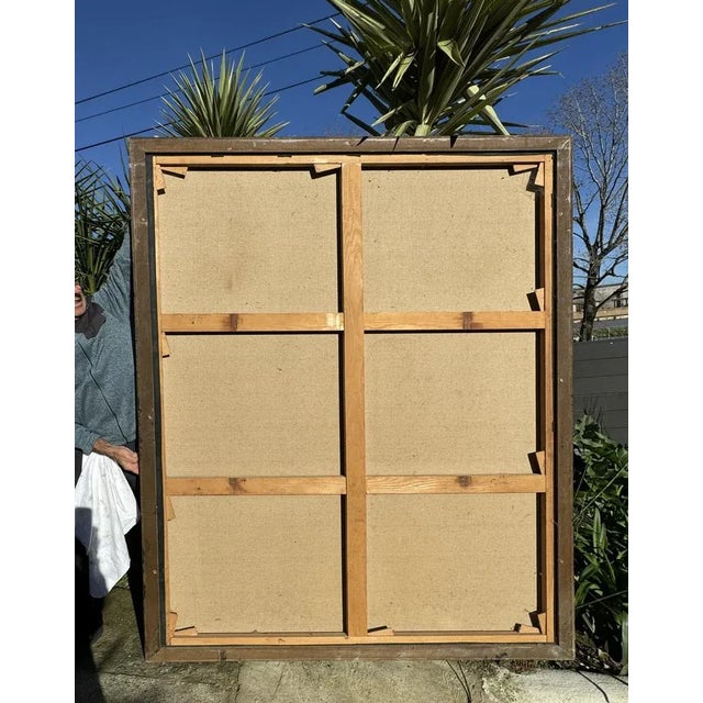 Henri Ren, Portrait, 1982, Oil on Canvas For Sale - Image 3 of 9