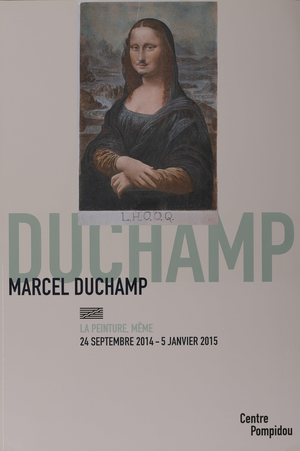 Pompidou Poster attributed to Marcel Duchamp, 2015