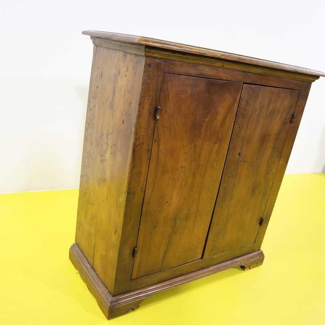 Wood Wooden Buffet with Two Doors and Shaped Base For Sale - Image 7 of 12