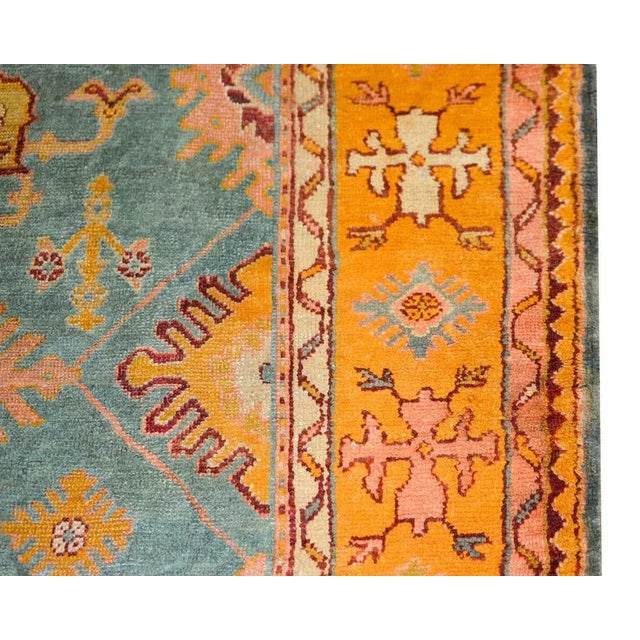 Early 20th Century Turkish Oushak Rug For Sale In Chicago - Image 6 of 13
