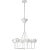 Alberto Small Single Tier Chandelier in Plaster White Designer: Julie Neill Canopy: 5.5" Round Mounting: Chain Shade...