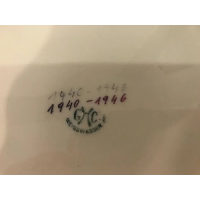 Porcelain Plate from Weisswasser GCH, 1940s For Sale - Image 6 of 9