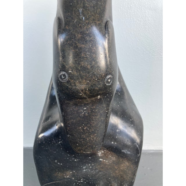 Rare Large Shona Sculpture Attributed to Jonathan Mhondorohuma For Sale - Image 10 of 17