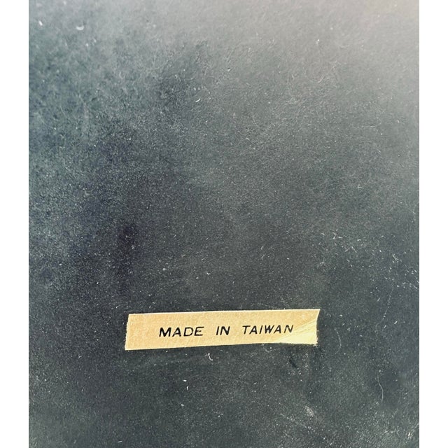 Vintage Asian Floral Lacquer Pedestals - a Pair For Sale - Image 9 of 10