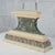 Antique White and Green Lacquered Wooden Pedestal Base with Faux Marble, 1700s For Sale - Image 4 of 13