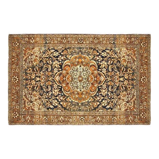 Antique Persian Hamadan Oriental Rug, in Small Size, w/ Central Medallion For Sale
