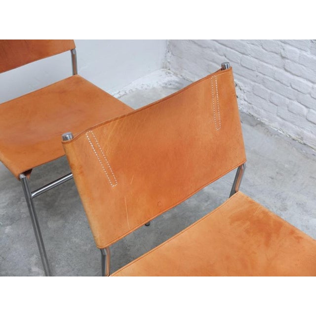 SE06 Chairs in Natural Leather by Martin Visser for 't Spectrum, 1967, Set of 8 For Sale - Image 14 of 18