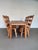 Brutalist Wabi Sabi Elm Dining Chairs and Table, Set of 6 For Sale - Image 6 of 14