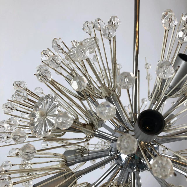 1970s Chrome and Glass Sputnik Chandelier by Emil Stejnar, 1970s For Sale - Image 5 of 13