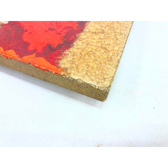 1970s Studio Color Composition 2 Wall Panel in Ceramic by Heinz Pelzer, 1960s-1970s For Sale - Image 5 of 18