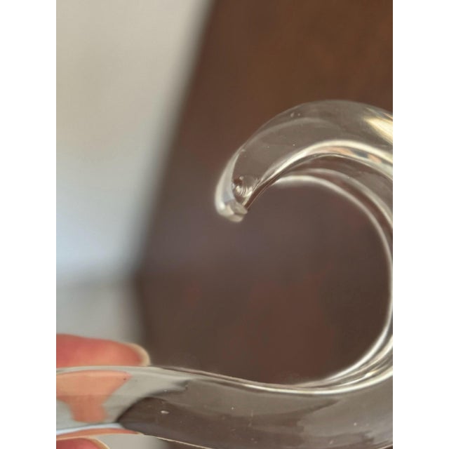 Early 20th Century Vintage Czechoslovakian Glass Candle Holders in the Style of Barovier & Toso | Art Deco Tchécoslovaquie Decor Pair For Sale - Image 5 of 9