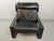 Brutalist Black Leather Armchair with Black Wooden and Metal Chrome Frame by Sonja Wasseur, Netherlands, 1970s For Sale - Image 15 of 18