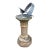 Vintage English Country Iron Garden Sundial on Classical Corinthian Pedestal For Sale