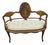 19th Century French Louis XV Style Hand-Painted Romantic Settee / Loveseat For Sale