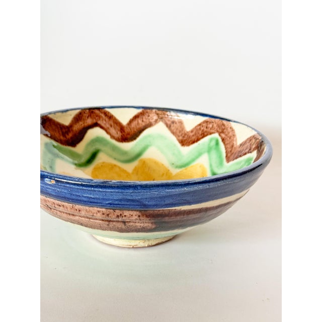 Spanish Late 20th Century Spanish Almeria Pottery Bowl For Sale - Image 3 of 7