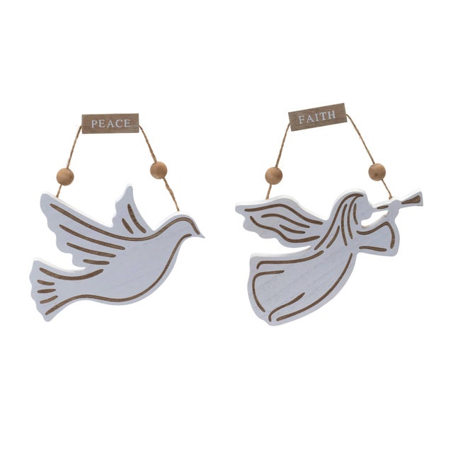 Elevate your holiday decor with this beautiful set of Dove and Angel Ornaments, designed to bring a touch of faith and...