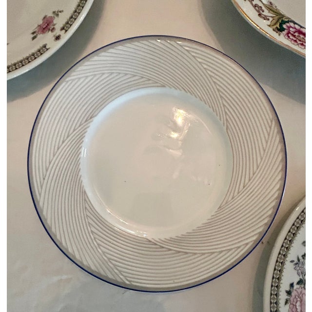 Delicate Pink Japanese Floral Themed Decorative Wall Plate Curation-Set of 11 For Sale - Image 9 of 12