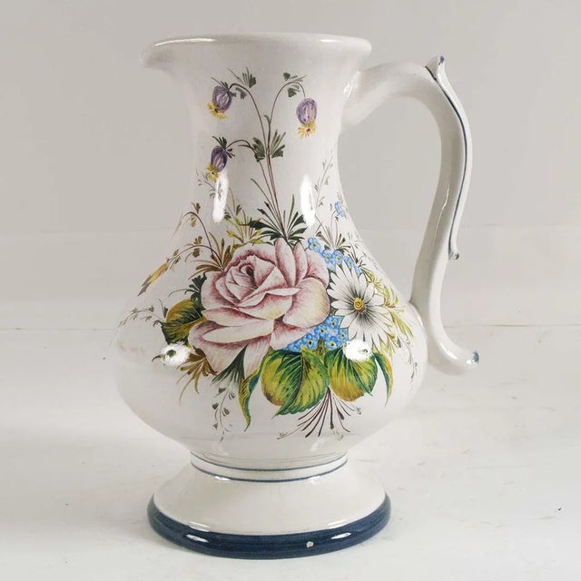 Ceramic Antique Art Nouveau Ceramic Bassano Jug, 1900s For Sale - Image 7 of 7