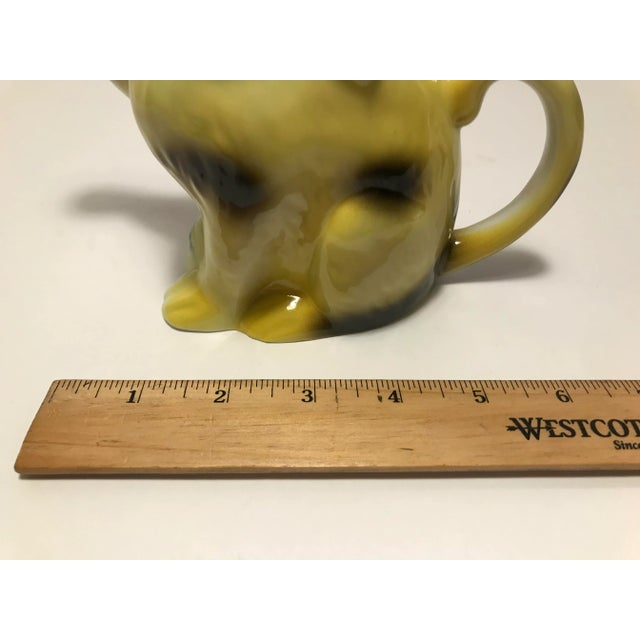 Mid-Century Hand-Painted Ceramic Chinese Lucky Cat Tea Pot For Sale - Image 9 of 10