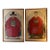 Chinoiserie Emperor and Empress Framed Painted Scrolls, Early 20th Century - Set of 2 For Sale