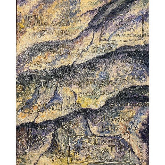 Andrew William Vachon (American, 1910–1979) “Register Rock” Original Impasto Oil on Canvas, 1964 An exceptional original...