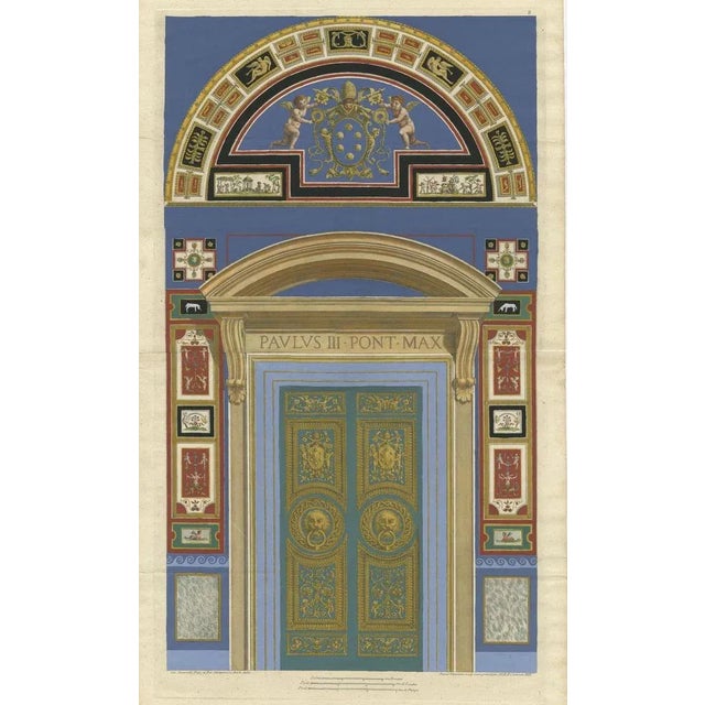 Ottoviani, Illustration of a Religious Fresco or Decorative Pilaster, 1775, Print For Sale - Image 5 of 5