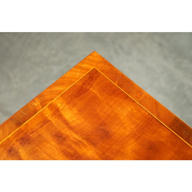 Antique Sheraton Burr & Burl Walnut Card Games Table with Satinwood Detail For Sale - Image 12 of 18