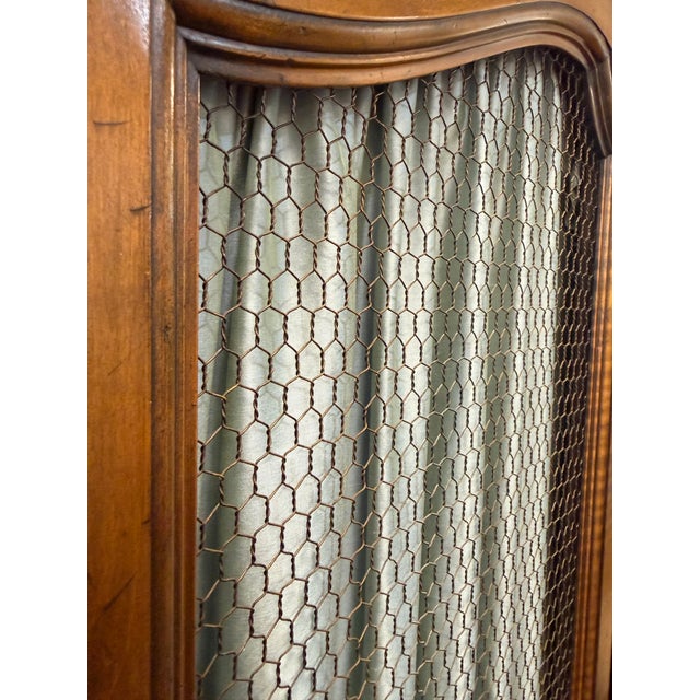 1950s Pair of Kindel "Beauclair" French Louis XV Style Walnut Chifferobes With Silk Panels For Sale - Image 18 of 18