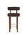 Collector Modern Moca Bar Chair in Tricot Dark Brown Fabric and Smoked Oak by Studio Rig For Sale - Image 6 of 6