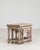 19th Century France Antique White Wood Nesting Table For Sale - Image 10 of 11