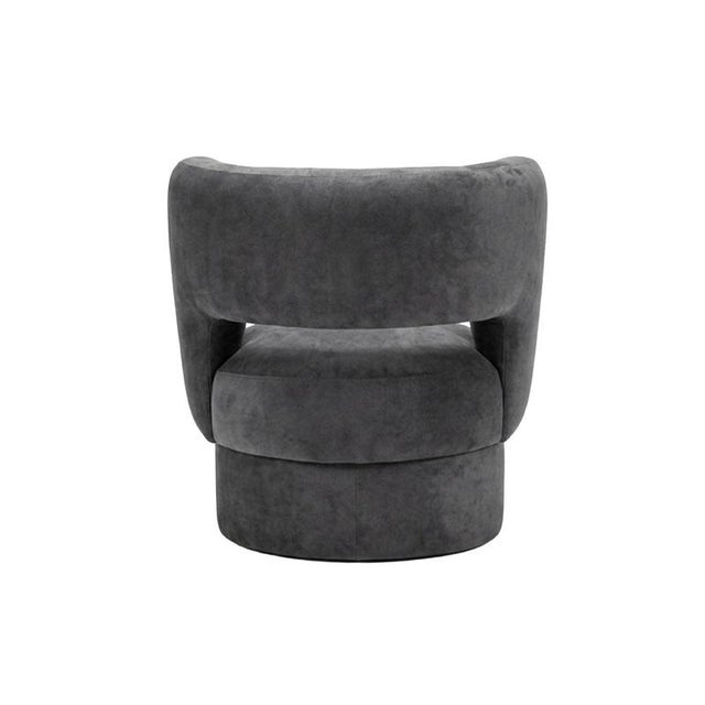 Ritual Chair in Grey Velvet by Moanne For Sale - Image 4 of 6