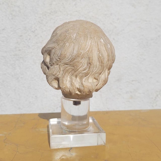 18th Century Stone Sculpture of a Child's Head For Sale - Image 4 of 17