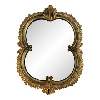 Vintage 1980s French Style Accent Wall Mirror For Sale