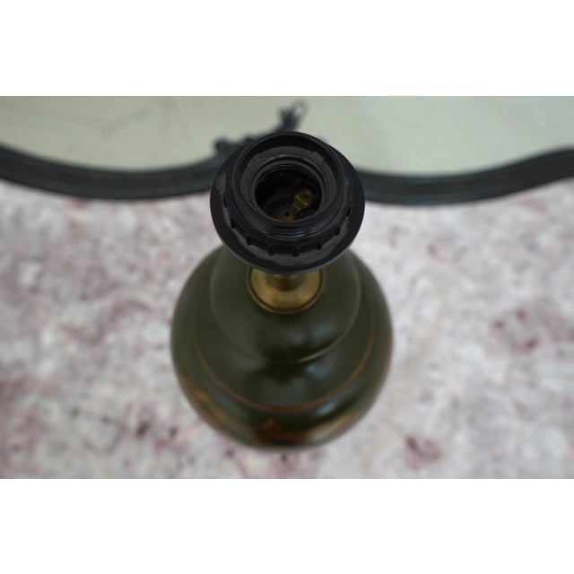 2000 - 2009 Capitel Wood Paint Decorated Urn Lamps - a Pair For Sale - Image 5 of 11