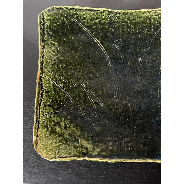 Japanese Oribe Square Dish by Kitaoji Rosanjin For Sale In Atlanta - Image 6 of 13