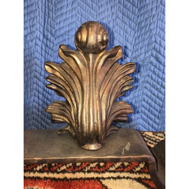 A very heavy antique reproduction iron fireplace front. Beautiful antique bronze finish will adorn your fireplace with old...