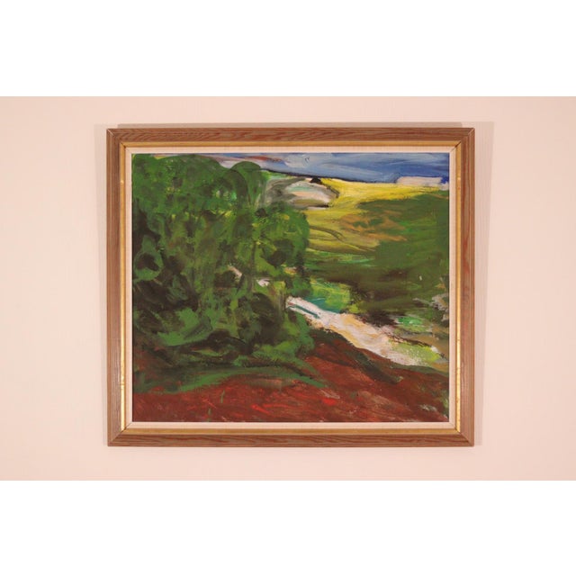 Alf Samuelsson, Lush Landscape, 1960s, Oil on Canvas, Framed For Sale - Image 12 of 18