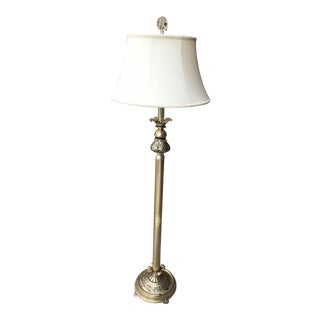 Floor Lamp Pineapple Decor (Linen Shade Not Included) For Sale
