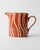 Mid-Century Striped Rust Orange Ceramic Teapot with Lid and Creamer, 1970s For Sale - Image 4 of 12