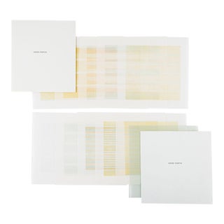 Agnes Martin Limited Edition Lithograph Print Set of 10, Minimalist Abstract Wall Art, 1990s For Sale