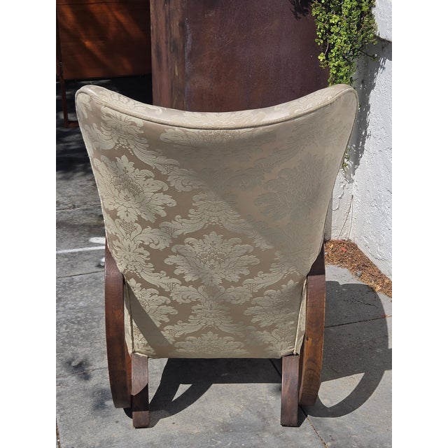 Art Deco 1930s Art Deco Heals of London Rocking Chair Rare Model For Sale - Image 3 of 7
